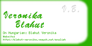 veronika blahut business card